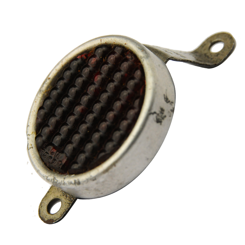 Catadioptre rond pour moto et cyclomoteur des années 30 à 50.
