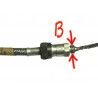 Petrol hose (stainless) Braided with Fuel tap - 1