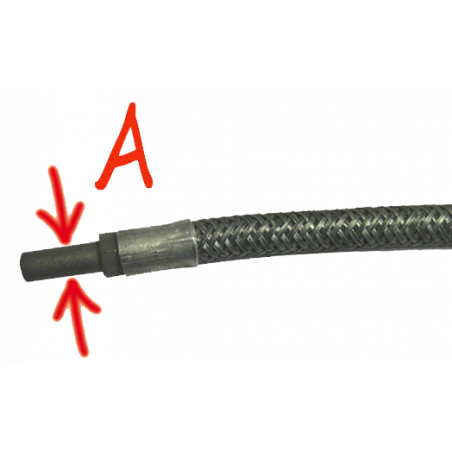 Durite Inox Tressée avec Robinet - 2 Durite Inox Tressée avec Robinet - 2