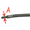 Petrol hose (stainless) Braided with Fuel tap - 2