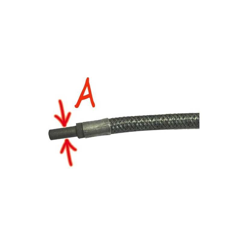 Petrol hose (stainless) Braided Unbent - 1 Petrol hose (stainless) Braided Unbent - 1