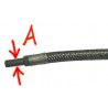 Petrol hose (stainless) Braided Unbent - 1
