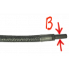 Petrol hose (stainless) Braided Unbent - 2
