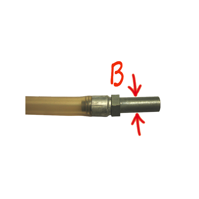 Angled petrol hose (PVC) - 2