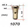 Nipple for 2,35mm spoke - 2 Nipple for 2,35mm spoke - 2