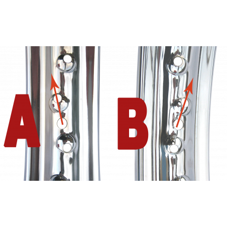 Jante chromée 14 pouces motos et cyclos - 6