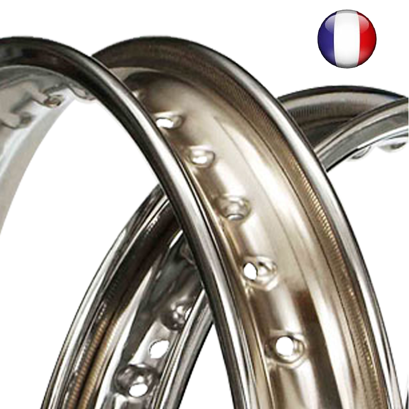 Chrome plating rim 21 inches motos and moped - 2