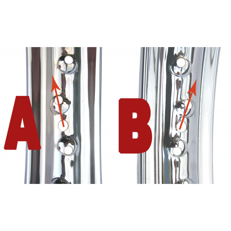 Chrome plating rim 24 inches BMA moped . - 5