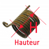 Pedal spring from brake Peugeot P108-P111 - 2