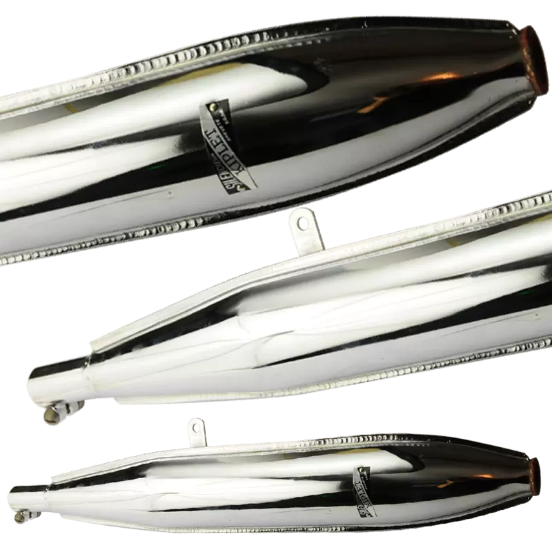 Motobécane silencer latéral (type) D45 chrome plated - 1