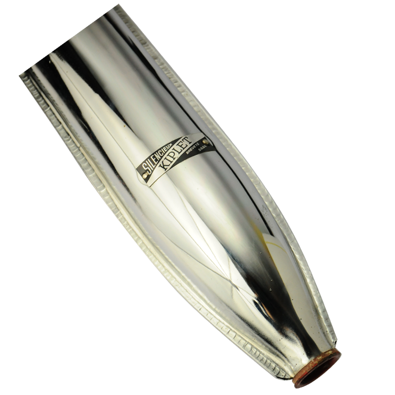 Silencieux Motobécane latéral D45 chromé - 6