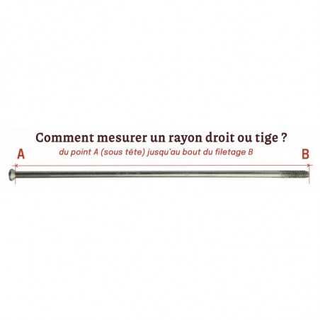 Rayons Droits diam.3 - 3.4 et 4mm - 2 Rayons Droits diam.3 - 3.4 et 4mm - 2