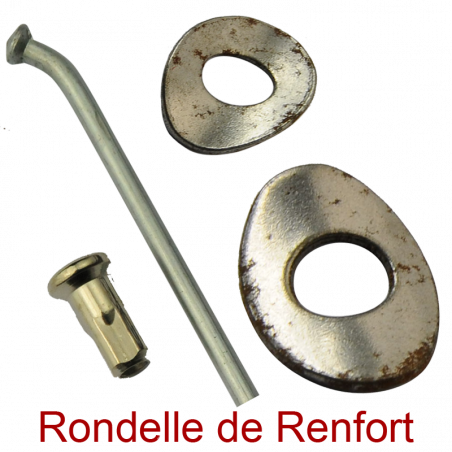 Rondelle pour le montage de rayon sur moto ancienne, se positionne