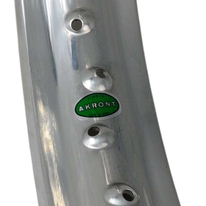 Jante Aluminium 19 x 2.50 - 36 trous - profil WM - Akront - 2