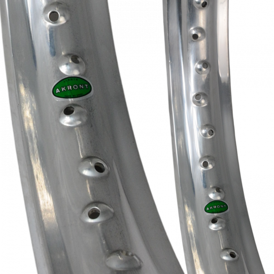 Aluminium rim from brand Akront, 19 x 2.50, 36 holes, profile WM.