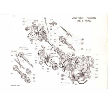Levier de commande vitesse Mobyscooter Motobécane 125cm³ - 3 Levier de commande vitesse Mobyscooter Motobécane 125cm³ - 3