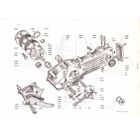Vis de fixation couvercle carter Mobyscooter Motobécane 125cm³ - 1 Vis de fixation couvercle carter Mobyscooter Motobécane 125cm³ - 1