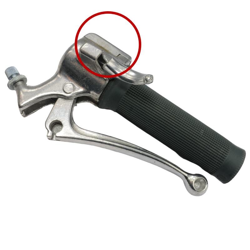 Capot de support de poignée gaz de marque CLB pour cyclomoteur Peugeot - 2