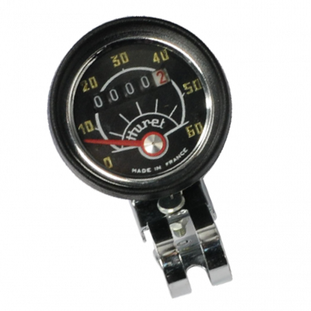 Compteur Huret 60km Neuf d'Origine - pour cyclomoteur ou vélo - 1 Compteur Huret 60km Neuf d'Origine - pour cyclomoteur ou vélo - 1