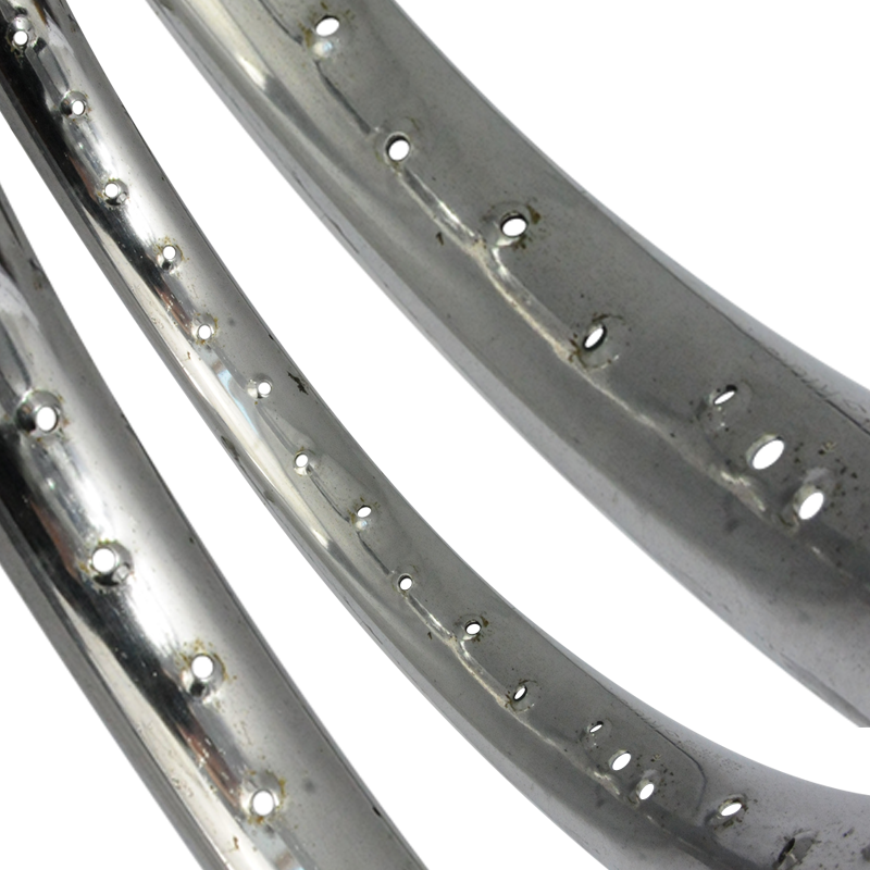 Jante chromée d'origine - Rigida profil bombé spécial "cyclomoteur" - 1