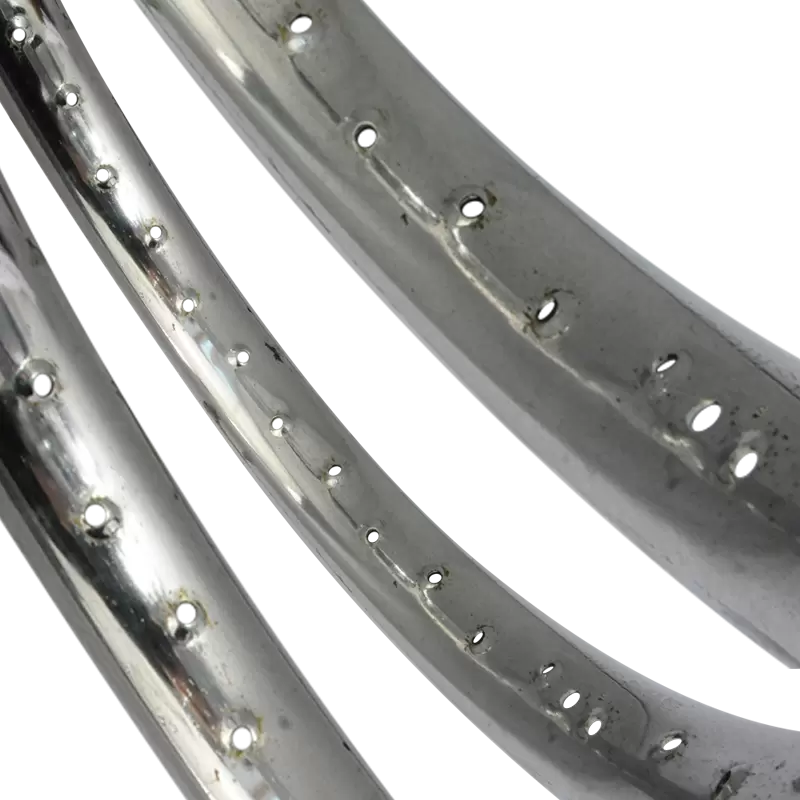 Jante chromée d'origine - Rigida profil bombé spécial "cyclomoteur" - 1