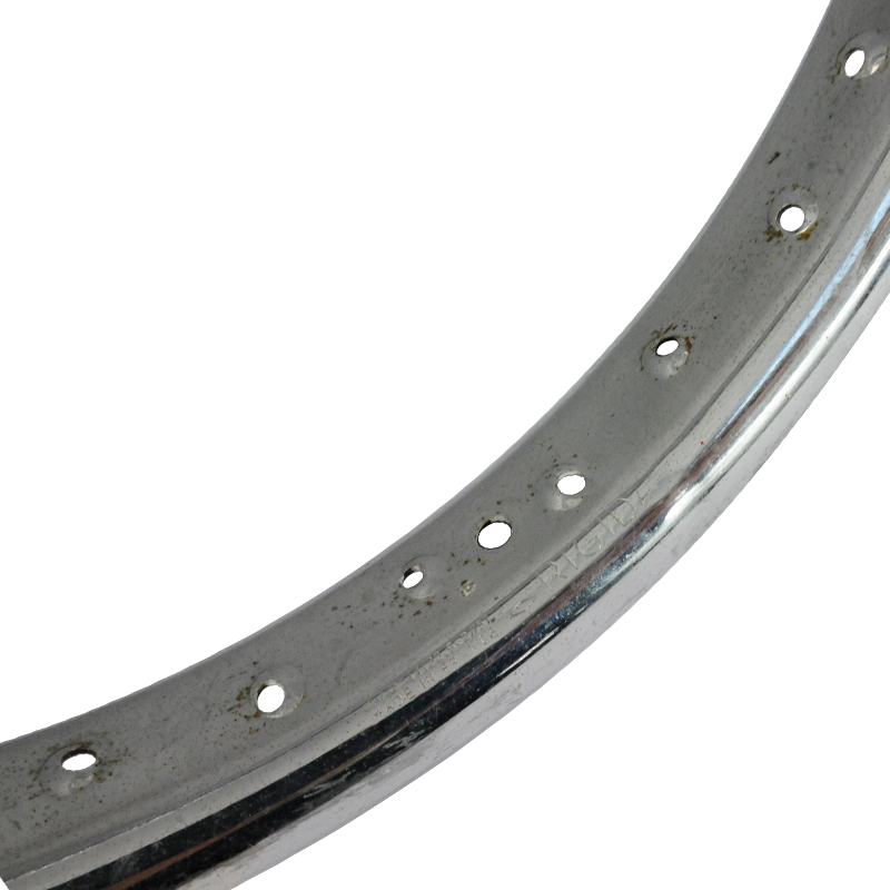 Jante chromée d'origine - Rigida profil bombé spécial "cyclomoteur" - 12