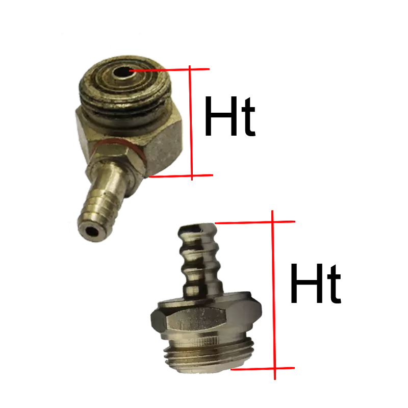 Raccords pour robinets à tiroir - Avec sortie durite - 7