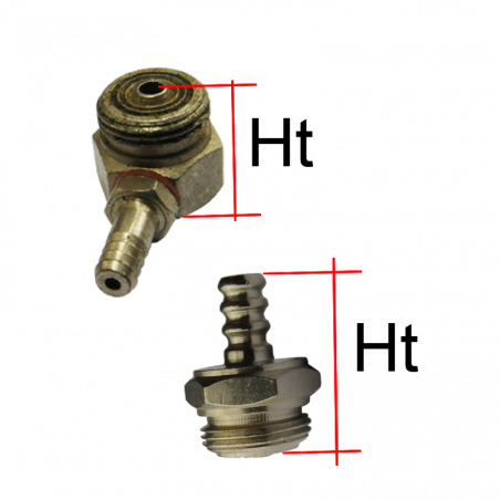Raccords pour robinets à tiroir - Avec sortie durite - 7