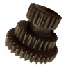 Pignon triple denture pour boîte Peugeot 350cm³, P112. - 3