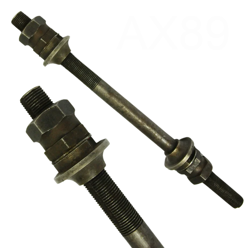 Axe de roue 11x100 - Longueur 208mm, complet. - 2