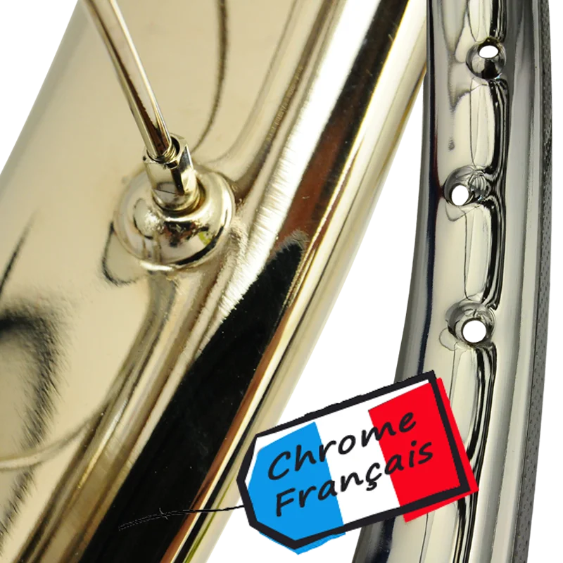 Jante chromée 10 pouces pour cyclomoteur - 1