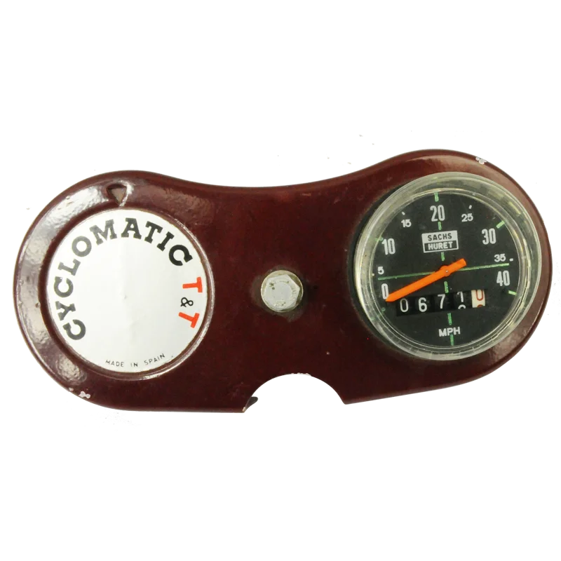 Compteur Sachs Huret et support Cyclomatic pour cyclomoteur - 1 Compteur Sachs Huret et support Cyclomatic pour cyclomoteur - 1