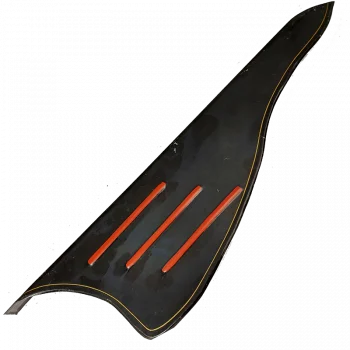 Transmission chain guard left for moped - black