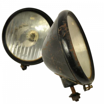 Optique de phare Cibié pour motos des années 1920 à 1930