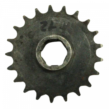 Pignon de sortie de boîte - Alésage à 6 crabots - 21 dents