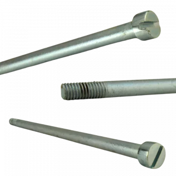 Screw engine cylindrical in shape -head, split, for - Length: 179mm old motorbike